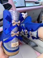 Rhinestone Fur Boots