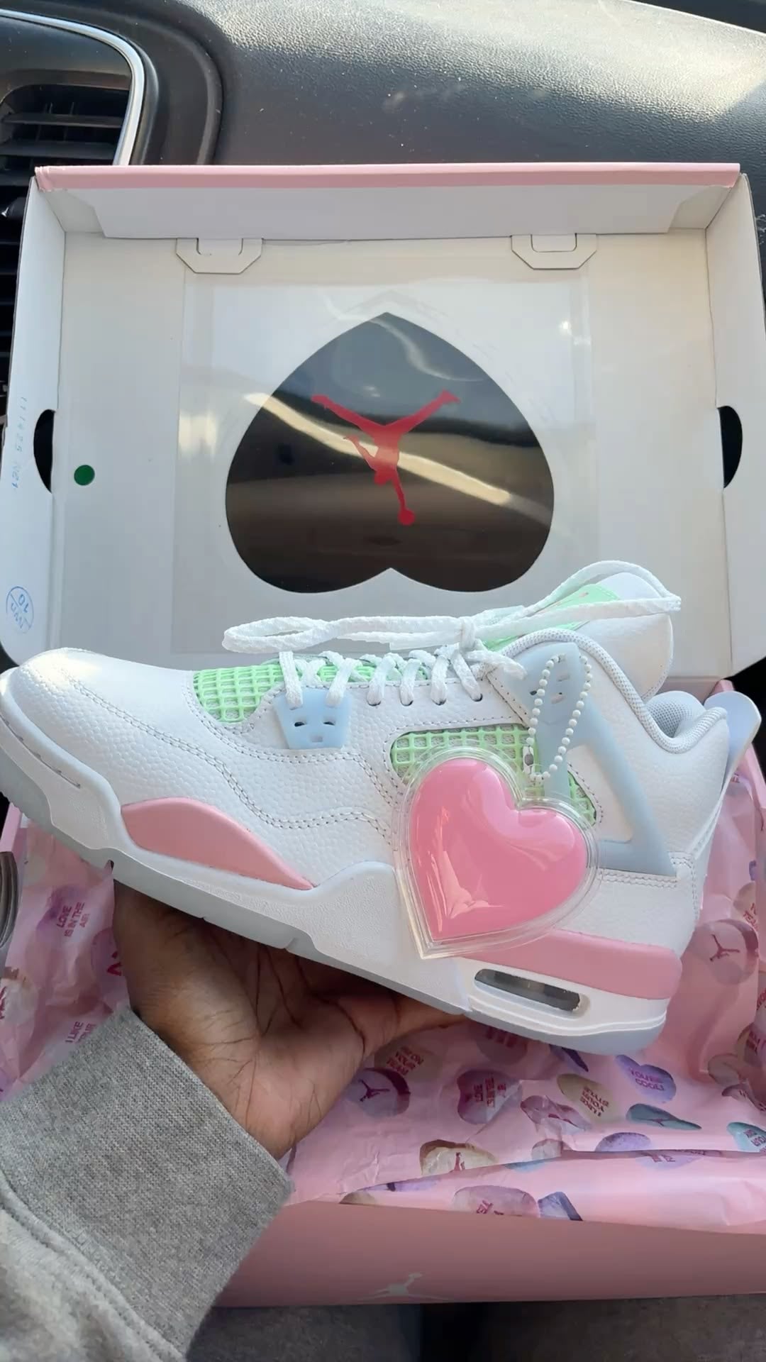JD 4s “Vday” Sneakers