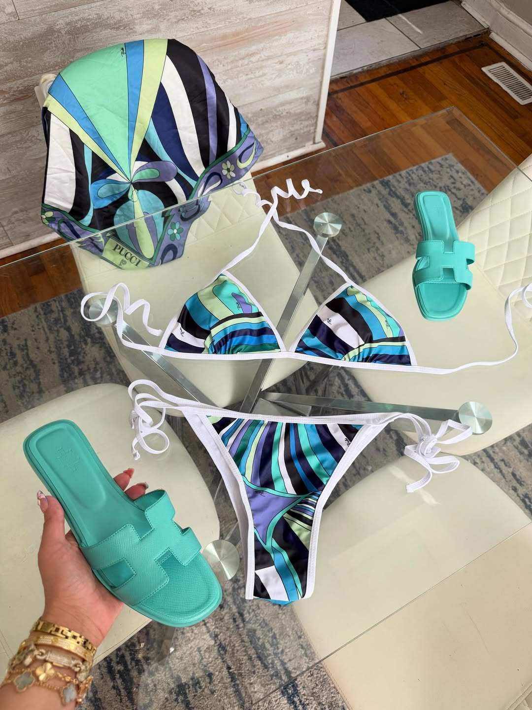 Swimsuit & Sandals Set