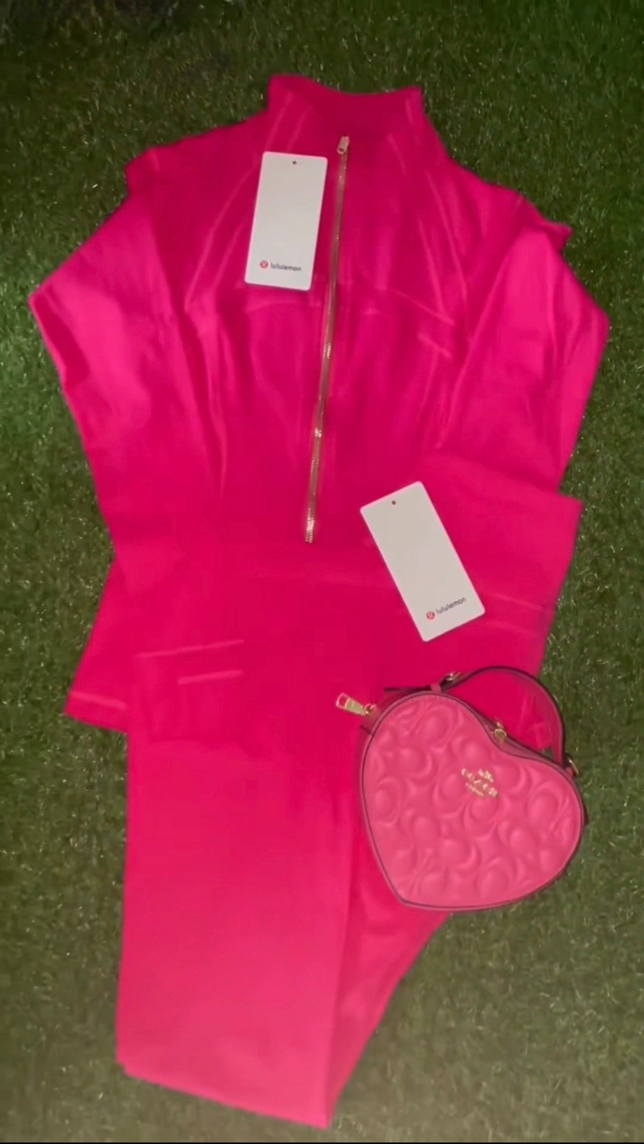 Pink Athletic & Bag Set