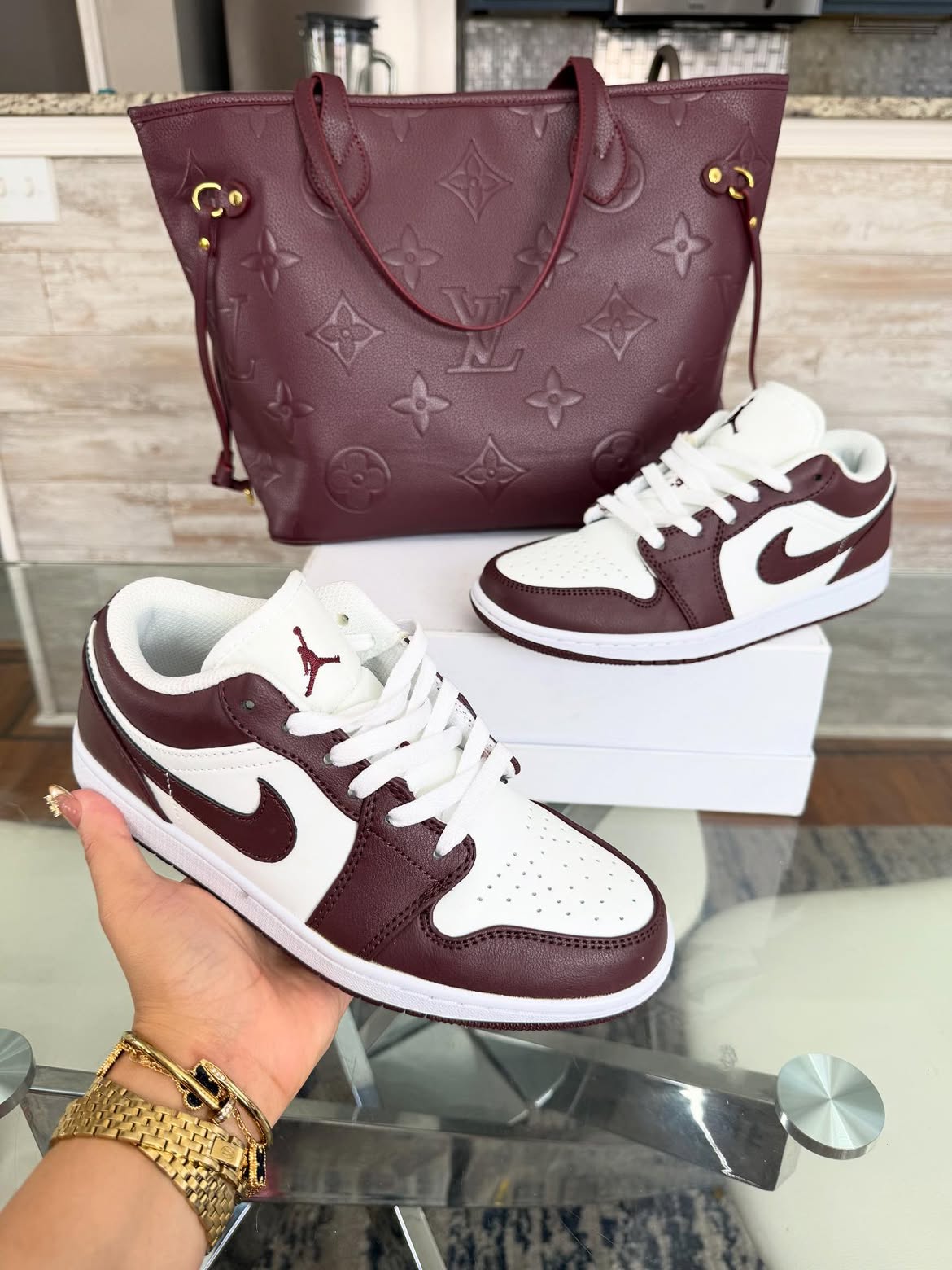 Luxe Bag & NK Sneakers Set