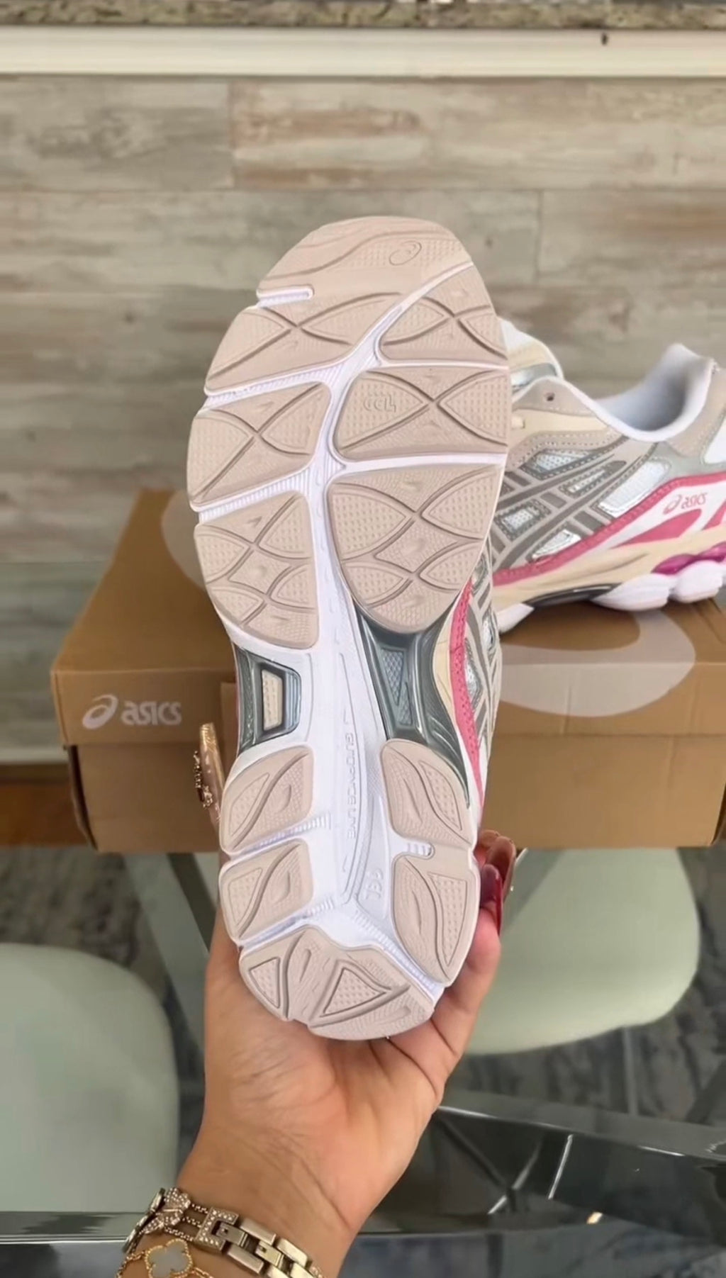 Gel-NYC “Cream / Mineral Beige / Pink” Sneakers