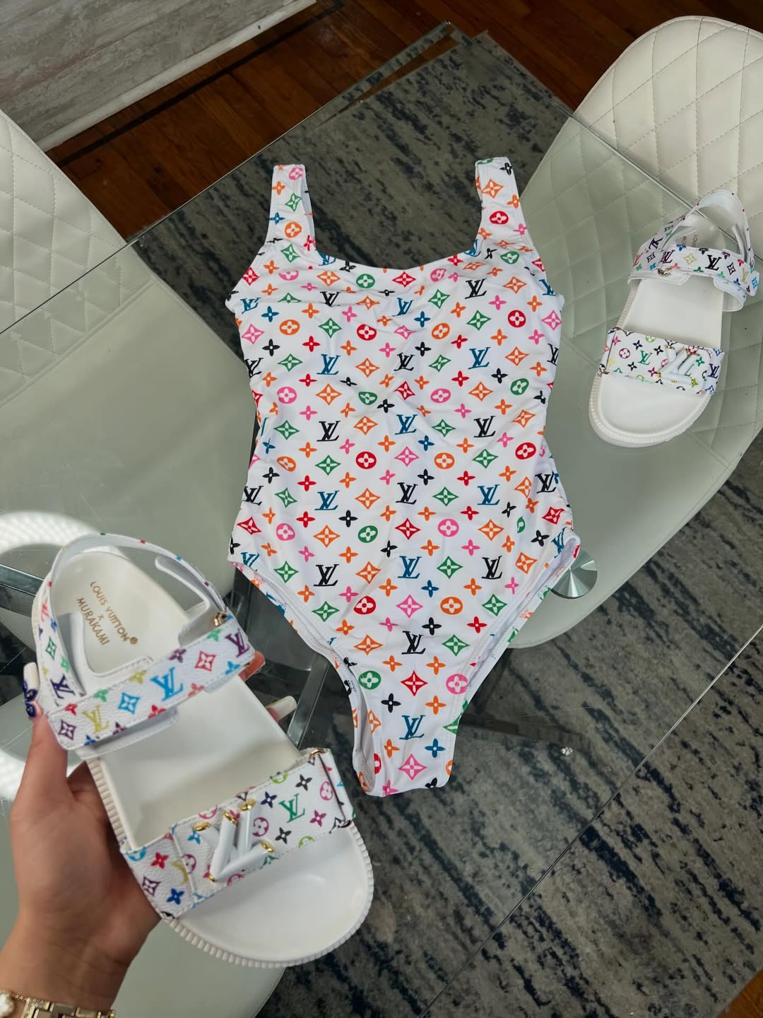 Swimsuit & Sandals Set