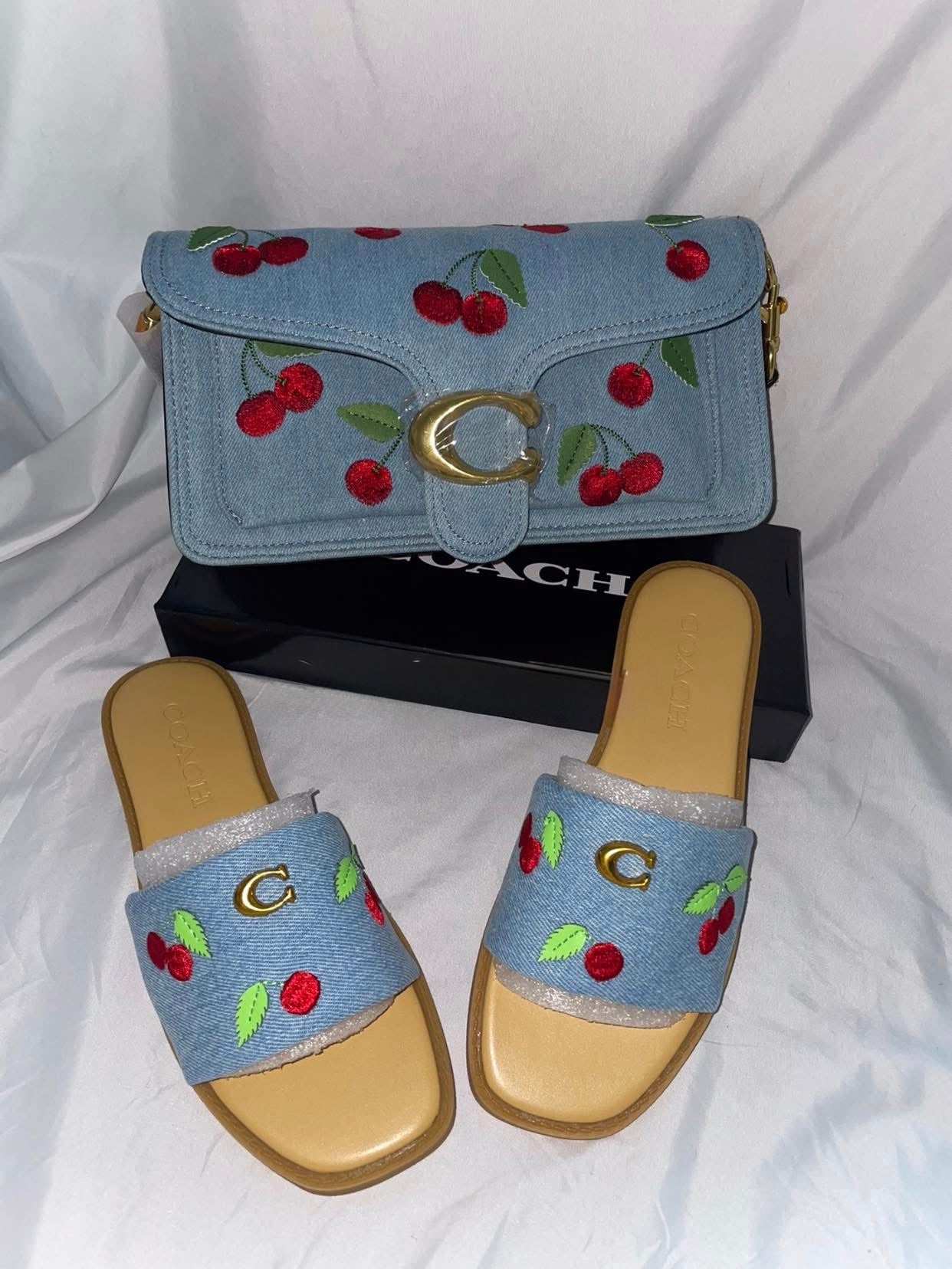 Cherry Sandals & Bag Set