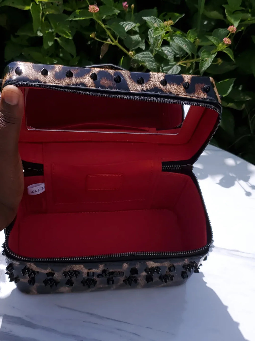 Leopard Print Vanity Bag