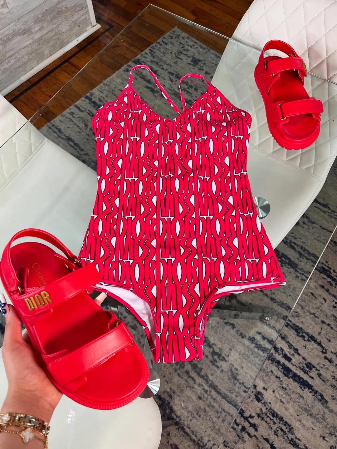 Swimsuit & Sandals Set