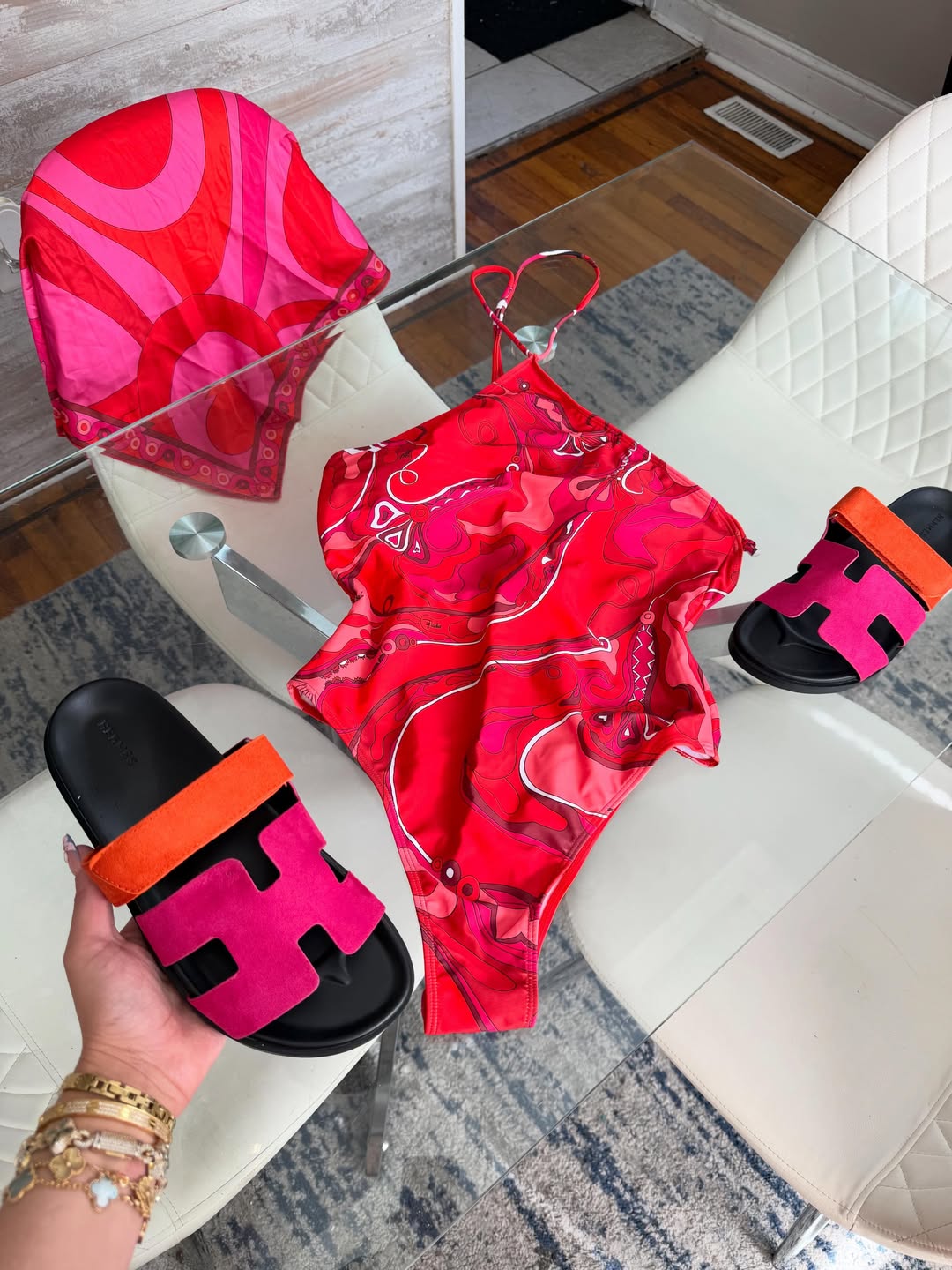 Swimsuit & Sandals Set