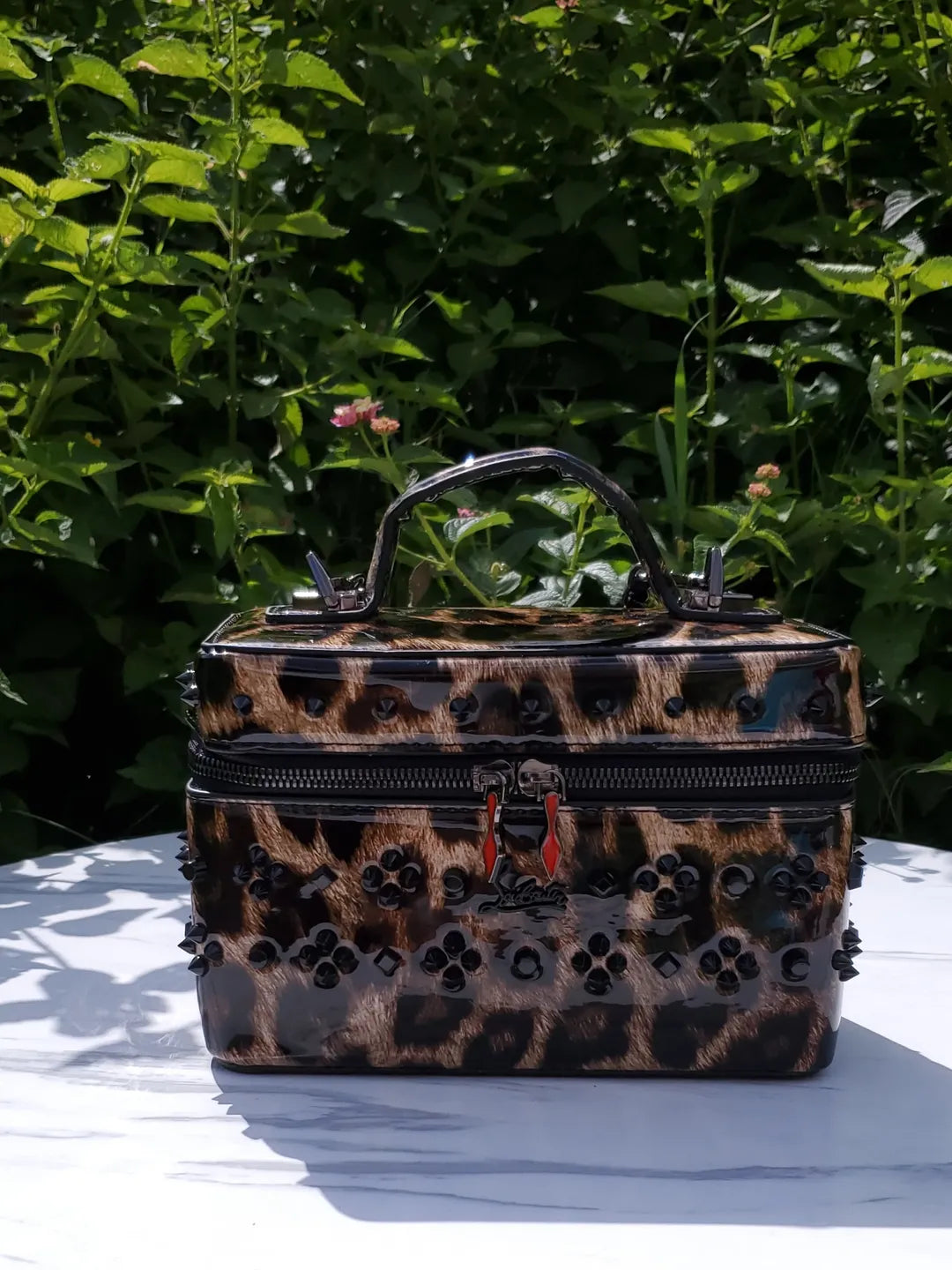 Leopard Print Vanity Bag