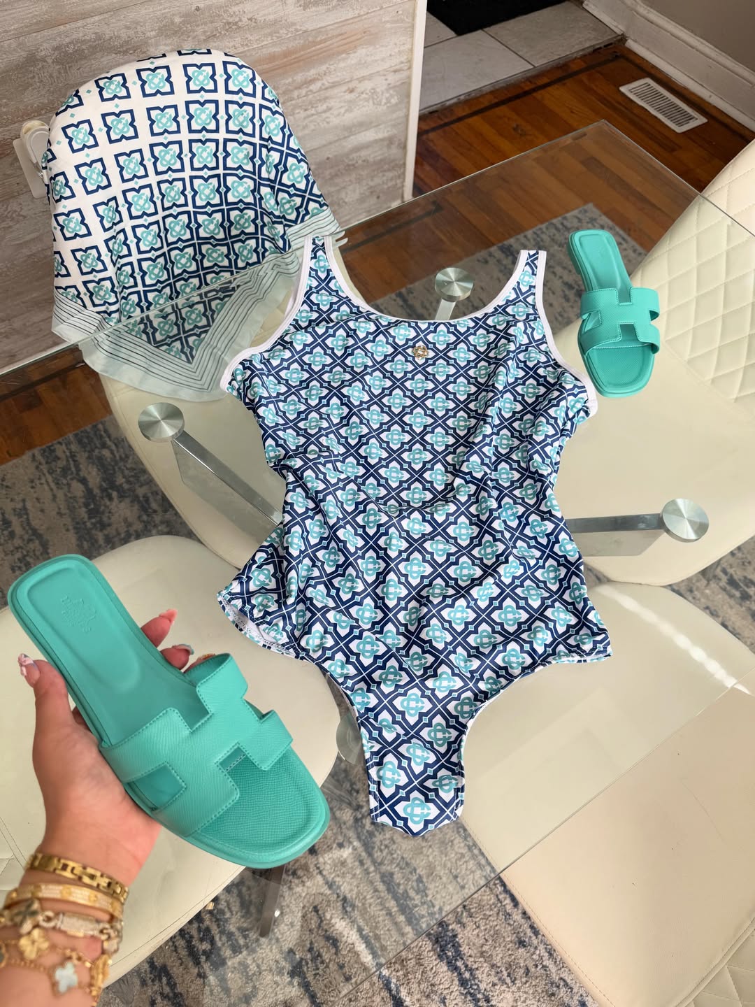 Swimsuit & Sandals Set