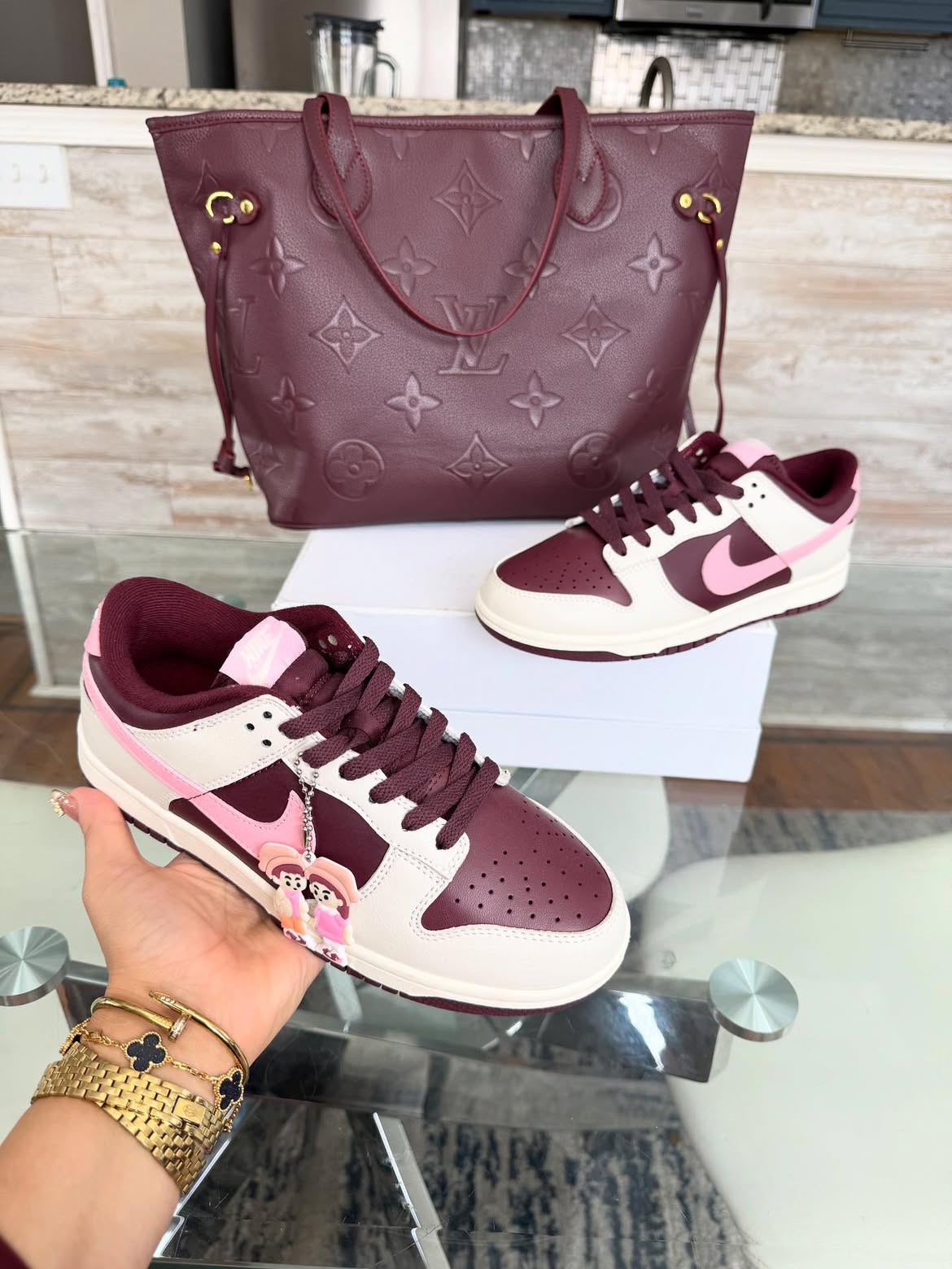 Luxe Bag & NK Sneakers Set