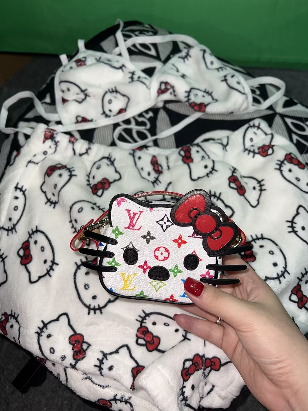 Kitty Bag & Shorts Set