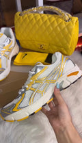 Yellow Sneakers & Bag Set