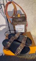 Luxe sandals & Milk Box Bag