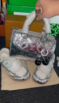 Metallic Sneakers & Bag Set