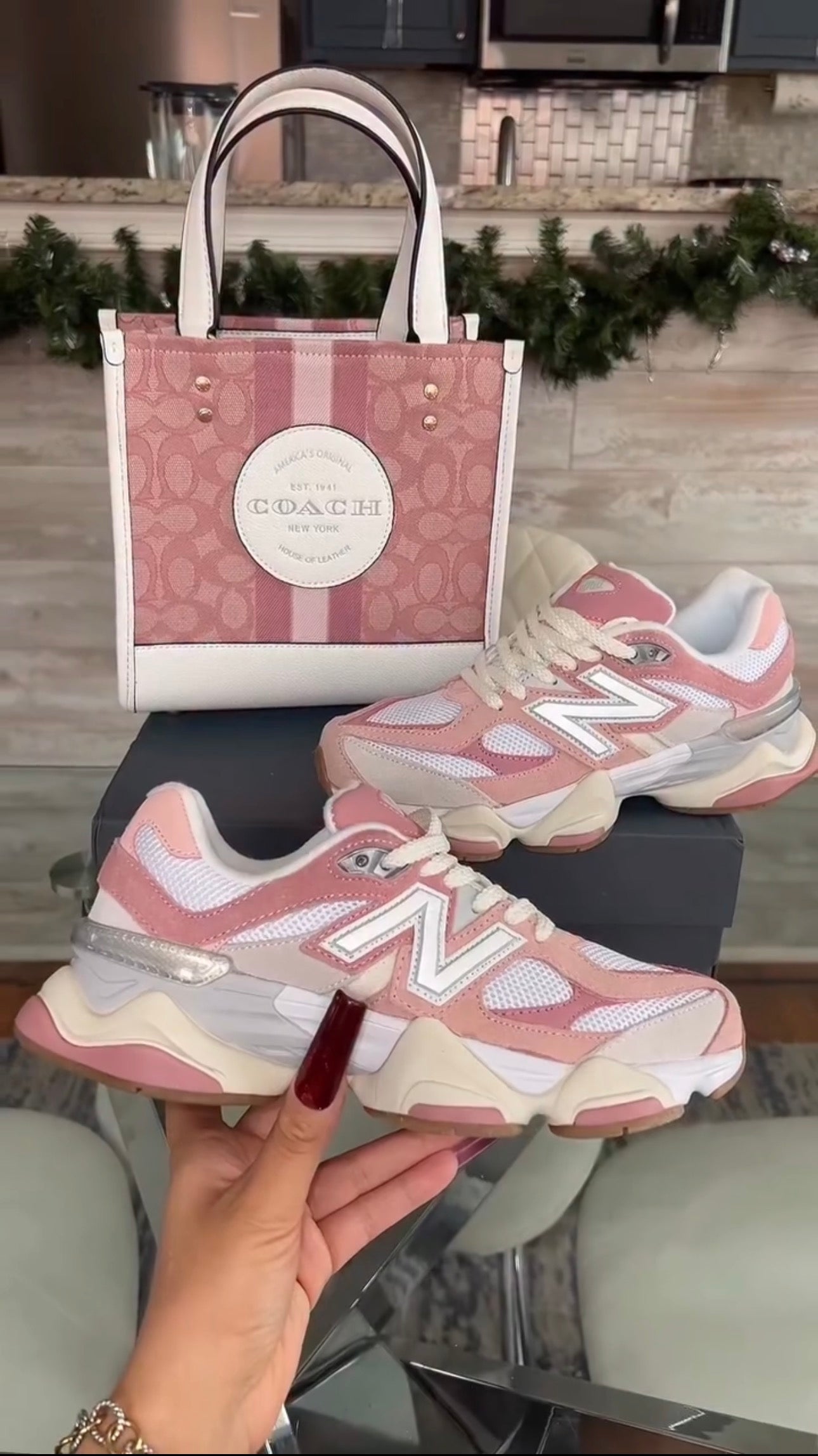 Pink Bag & Sneakers Set