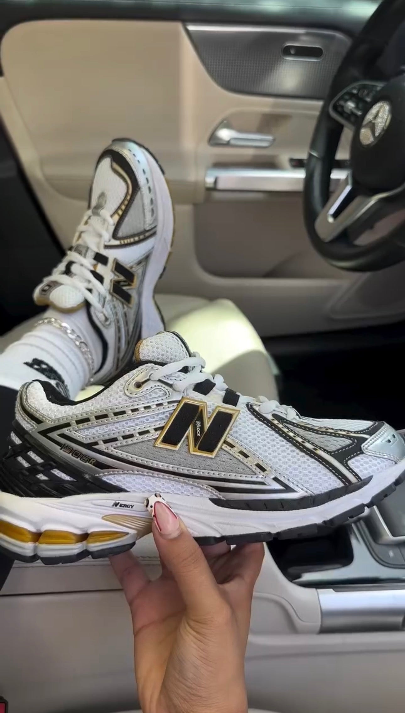 Metallic Gold Sneakers