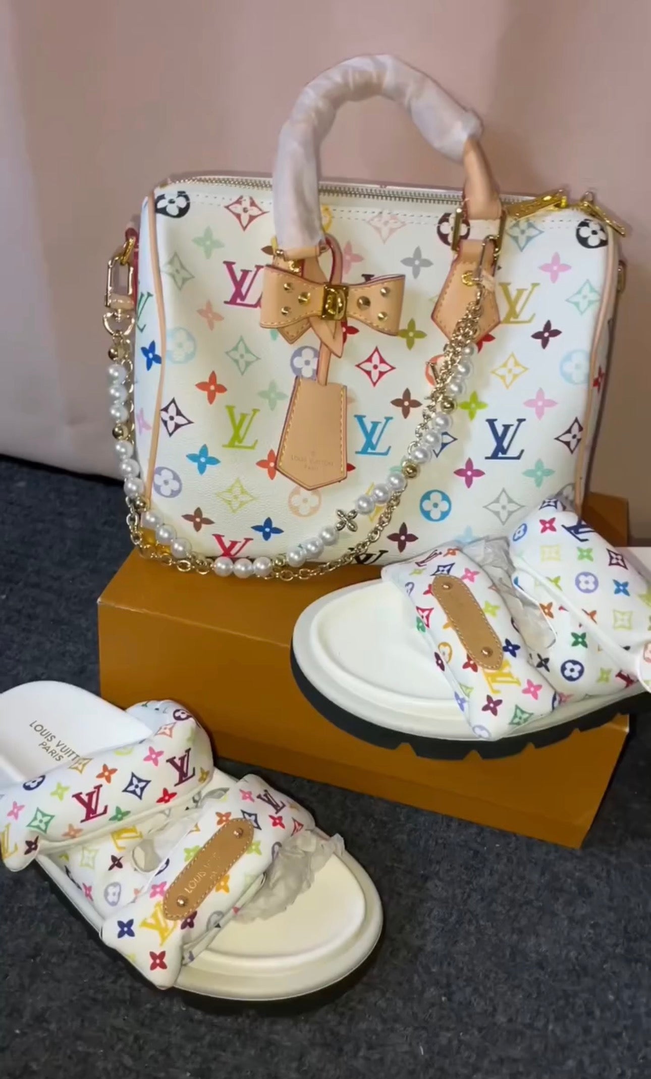 Luxe Sandals & Bag Set
