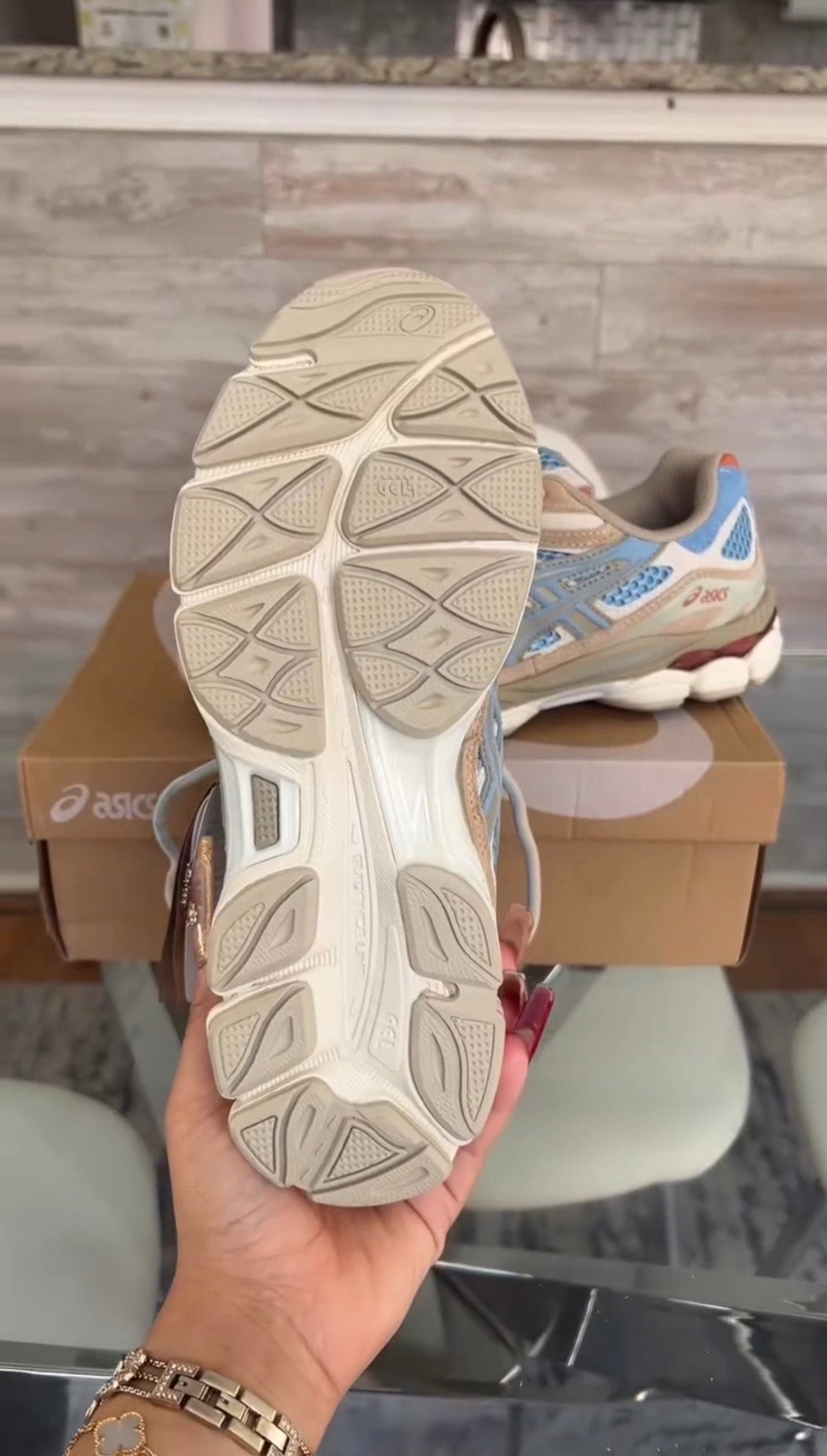 Gel-NYC “Harbor Blue/ Wood Crepe” Sneakers