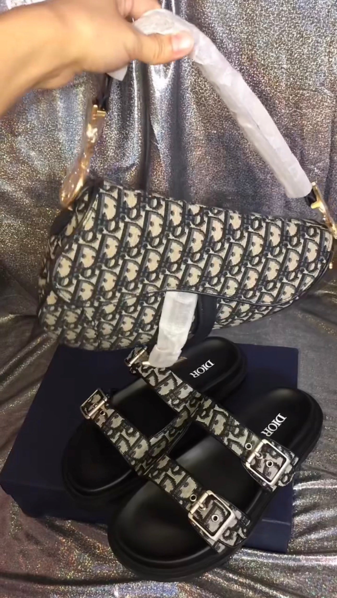 CD Sandals & Bag Set