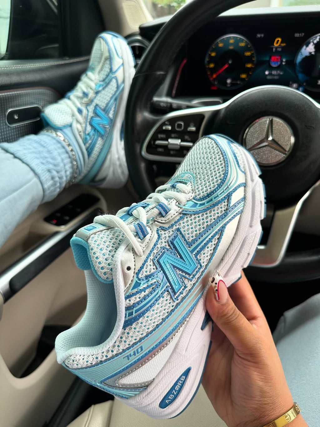 Ice Blue Sneakers
