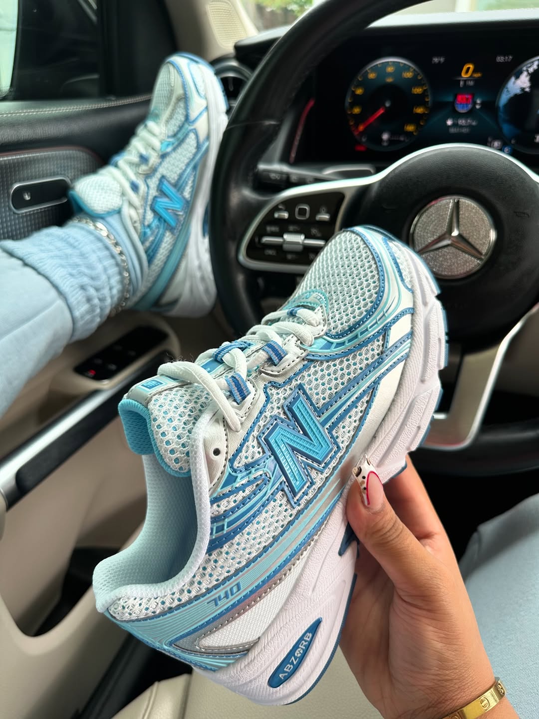 Ice Blue Sneakers