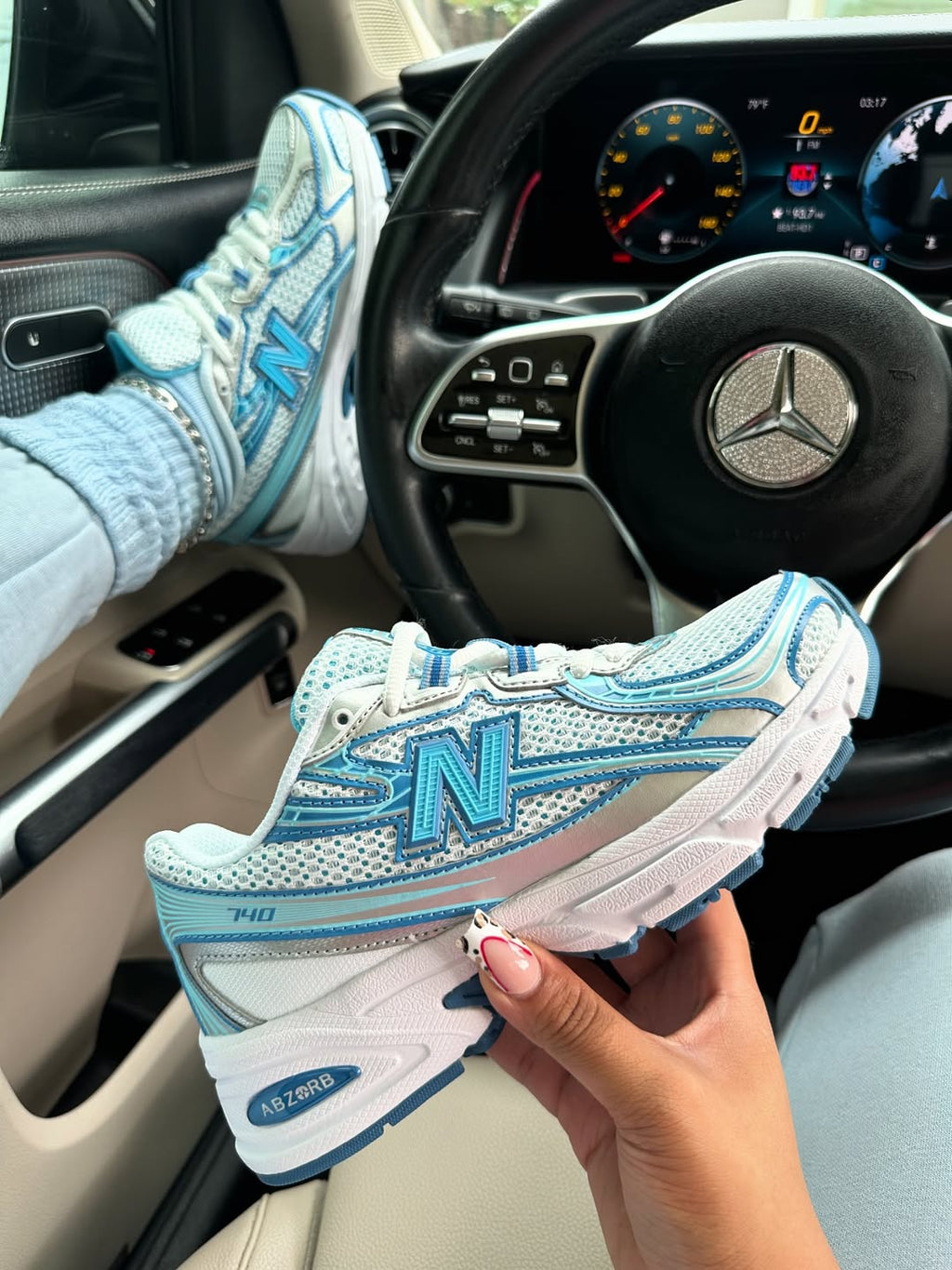 Ice Blue Sneakers