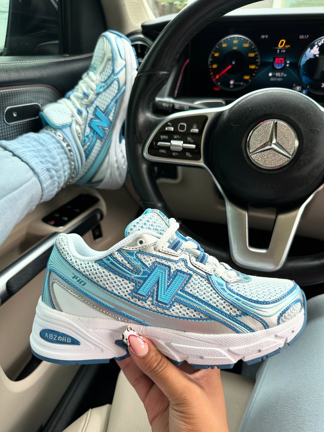 Ice Blue Sneakers