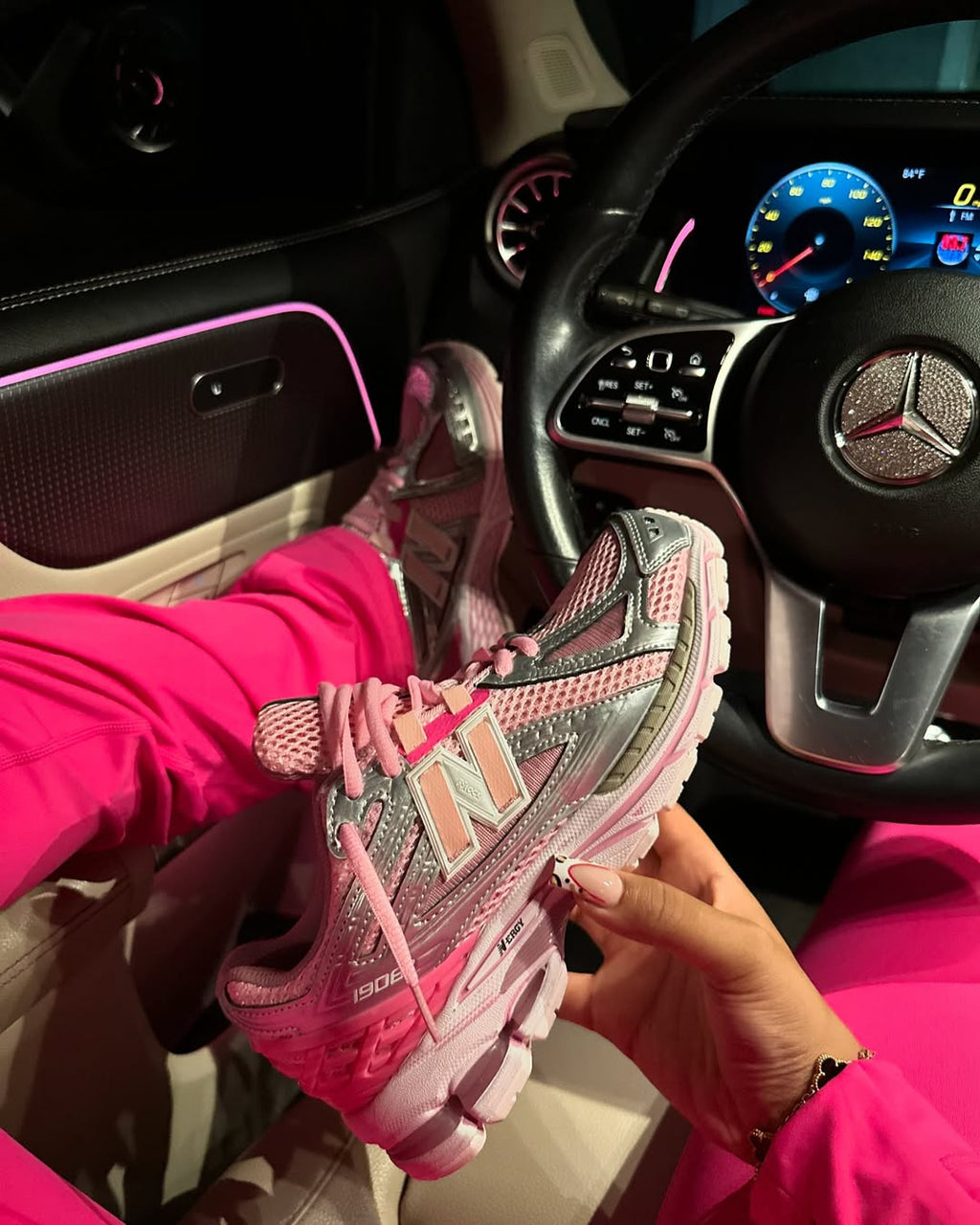“Pink Silver” Sneakers