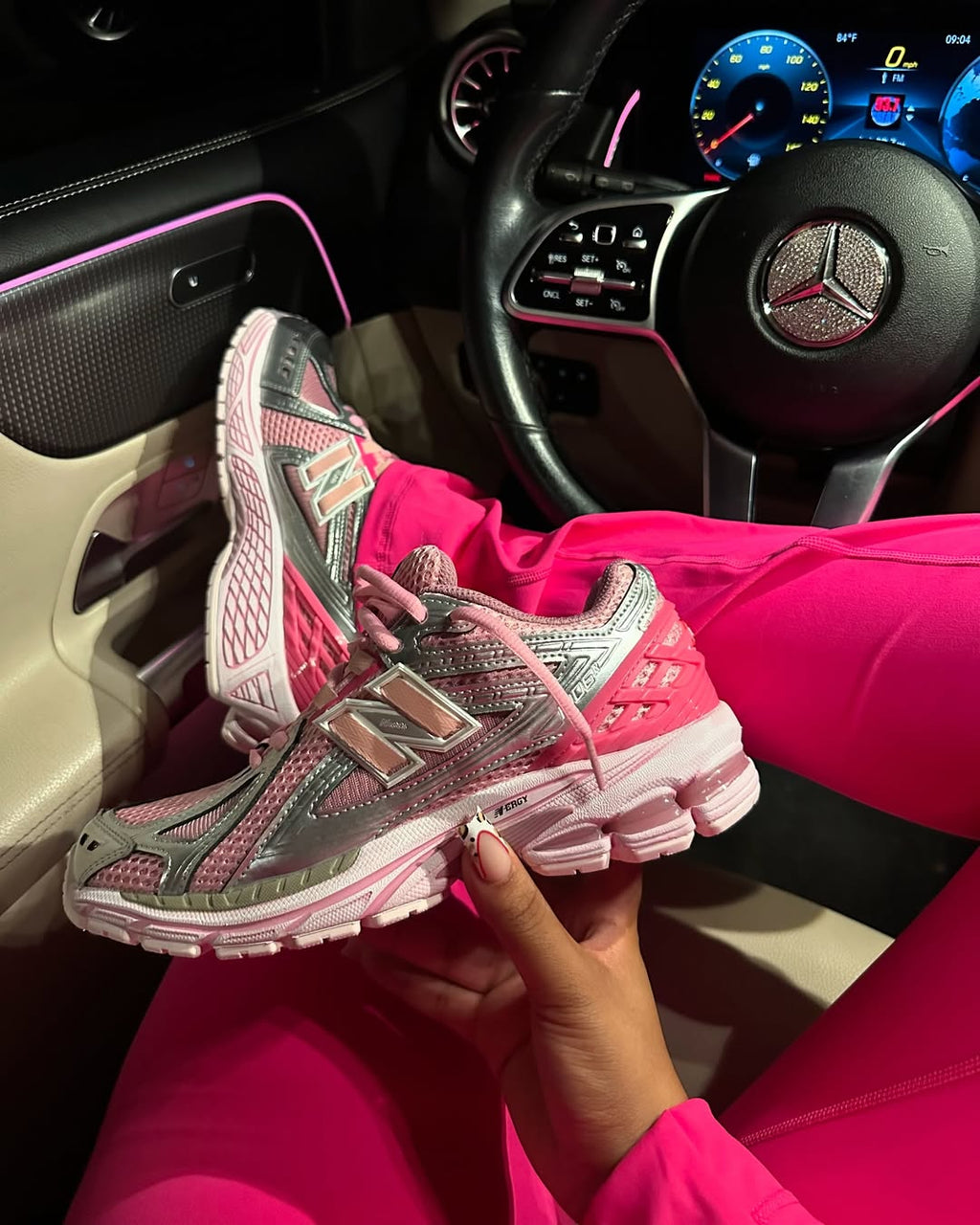 “Pink Silver” Sneakers