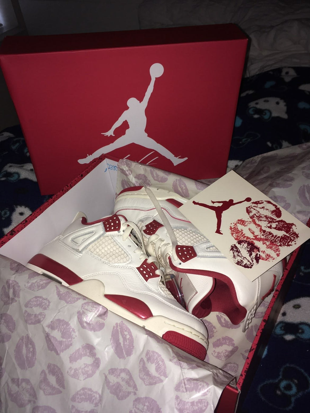 JD 4s “Vday” Sneakers